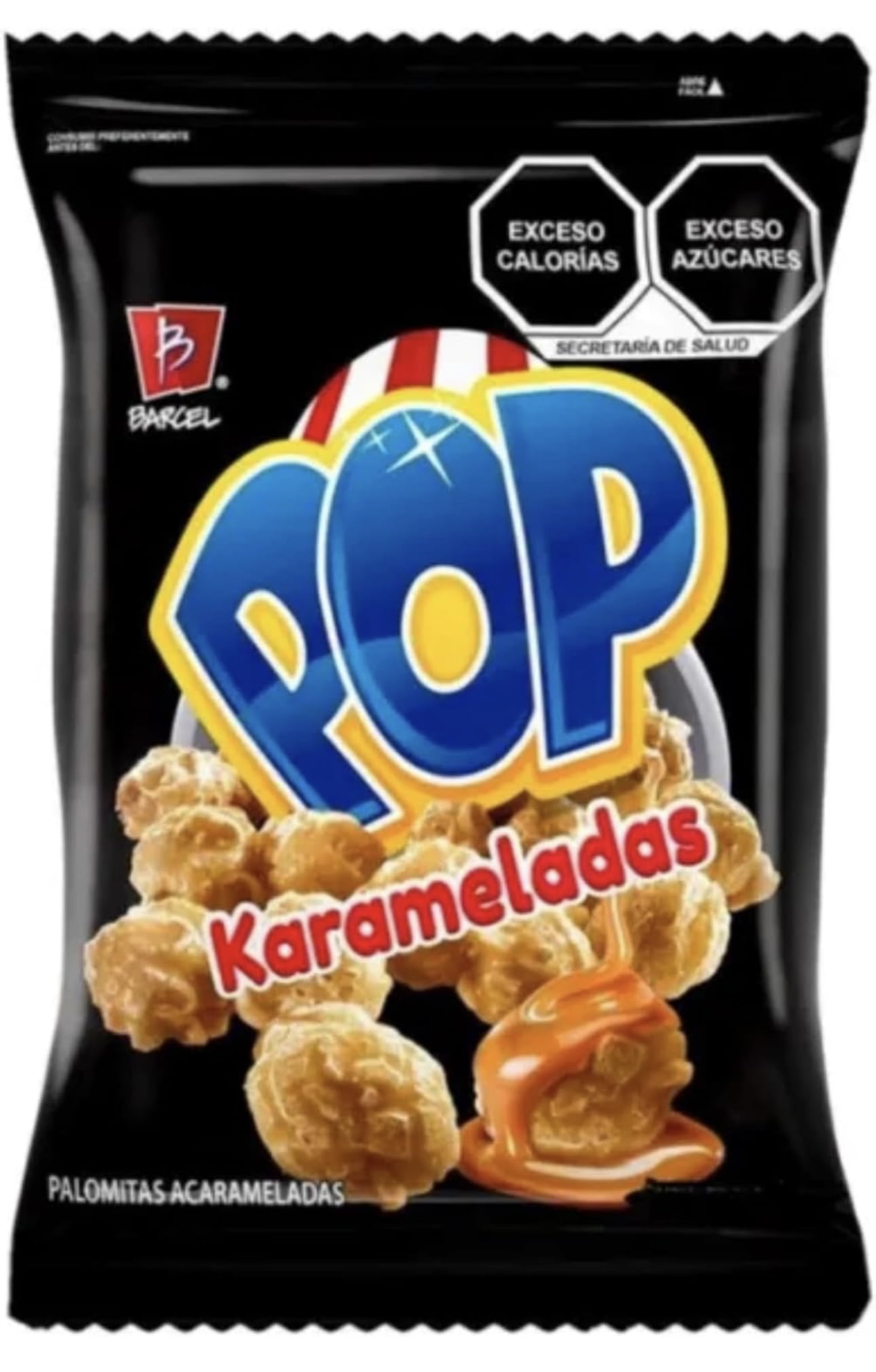 POP Karameladas 45g Box W/5 Bags Snack Mexican Popcorn