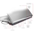thumbnail image 5 of Club 3D Csv-1564W100 Usb Gen1 Type-C Triple Display Dp1.2 Alt Mode Smart Pd3.0 Base De Carga Con Fuente De Alimentación De 100 Vatios, 5 of 5