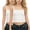 White, variant on NAISIBABY Girls Crop Camisole 2-Pack, Ultra-Soft Cotton Breathable Spaghetti Strap Scoop Neck Undershirt Tank Tops Hot Pink Size 10