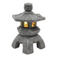 thumbnail image 1 of Lanterne Pagode Statue Lampe Style Solaire Décorations de Jardin Style Japonais pour Patio Allée, 1 of 3