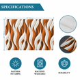 thumbnail image 6 of Burnt Orange White Moire Placemats Set of 4, Modern Abstract Art Placemats for Dining Table, Place Mats for Kitchen Tabletop, Waterproof Wipeable Dining Table Mats Set, 6 of 9