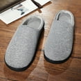 thumbnail image 5 of LANREMON Women's Warm Cotton Knit Memory Foam Slippers Slip-On House Shoes Christmas Bedroom Slippers Indoor and Outdoor Gray, 5 of 7