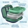 thumbnail image 6 of Bentgo Chill Kids Leak-Proof Lunch Box - 4-Compartment Bento Box with Built-In Ice Pack, 3.3 Cup Capacity, PFAS & BPA-Free, Microwave & Dishwasher Safe, Ideal Size for Ages 3 to 7 (Green/Navy), 6 of 10