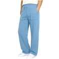 thumbnail image 2 of ATOGUTA Boy Pants Elastic Waist Jogger Sweatpants Kids Teens Running Athletic Pants with Pockets Size 5T-15, Light Blue, 2 of 5