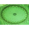 thumbnail image 1 of Ahgly Company Machine Washable Indoor Rectangle Transitional Emerald Green Area Rugs, 7' x 10', 1 of 7