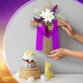 thumbnail image 5 of Uscallm Easter Door Hanging Decor Purple Spring Porch Wreath Ornament Easter Party Home Doorway Decoration, 5 of 6