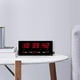 thumbnail image 2 of Reloj de pared LED Baoblaze Reloj despertador de pared digital, 2 of 7