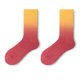 thumbnail image 4 of Calcetines deportivos casuales para mujer Sunnimix Calcetines largos degradados Rojo amarillo, 4 of 8