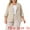 Beige, variant on DARING DIVA Women's Plus Linen Cotton Blazer Work Suit Jacket Beige 1X