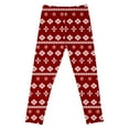 thumbnail image 4 of Utoimkio Girls Christmas Snowflake Elk Printed Stretch Leggings Soft Comfortable Ankle Length Pants Leggings for Kid Little Girls 3-8 Years, 4 of 4