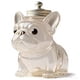 thumbnail image 2 of Bote de almacenamiento de cristal hermético para tarros de caramelos en forma de perro blanco | Gran recipiente decorativo para premios para mascotas con tapa en la encimera de la cocina |, 2 of 8