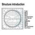 thumbnail image 2 of Multifunctional Circle Drawing Template, Geometric Drawing Tool, Measuring Ruler, Rotatable Angle, 2 of 7
