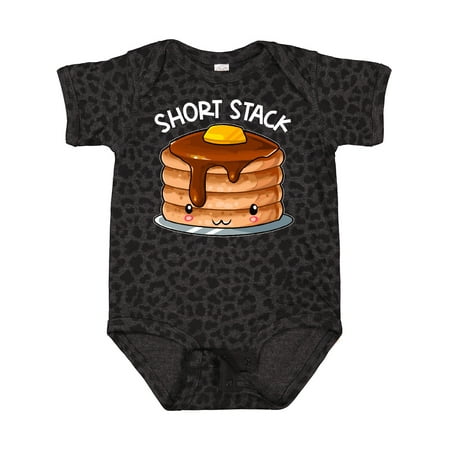 

Inktastic Short Stack Cute Pancake Breakfast Gift Baby Boy or Baby Girl Bodysuit
