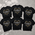thumbnail image 3 of Family Matching Shirts, Family Will Always Be Connected By Heart Tee, Family Reunion Outfit, Matching Family Vacation Shirts, 3 of 6