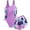 Z6 Purple, variant on RTKFRFLM Girls One Piece Swimsuit with Swim Shorts Set, Modest Two Piece Swimwear for Big Kids