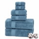 thumbnail image 1 of Toallas de baño TEXTILOM 100% algodón turco, 6 unidades, azul medio, 1 of 6