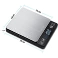 thumbnail image 2 of Toytexx Balance de Poche Tactile Numérique avec Plateforme en Acier Inoxydable, 6 Unités de Mesure, Fonction Tare, Écran LCD, 2 of 9