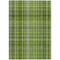 thumbnail image 2 of Addison Rugs Chantille Indoor/Outdoor Transitional Plaid Green Washable Rectangle Rug, 5' x 7'6", 2 of 6