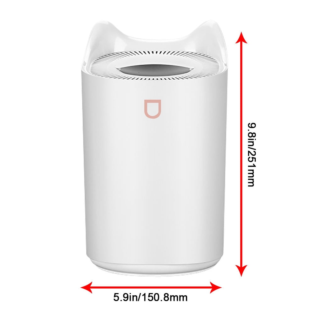 3L Large Capacity Double Nozzle Humidifier with USB, Ultrasonic Cool Mist for Bedroom Office Household, Quiet Mute Operation with Auto Shut Off for Plant Baby Nursery