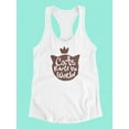 thumbnail image 3 of Cats Rule The World Quote Tank Women -Image by Shutterstock, Female Medium, 3 of 4