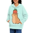 thumbnail image 2 of DISNIMO Capybara Hoodie Girls Strawberry Hoodie Kids 8-10 Boys and Girls Sweatshirts with Hoods Graphic Hooded Sweatshirt Girl Streetwear Hoodie Children Casual Clothes Kids Fall Clothing, 2 of 7