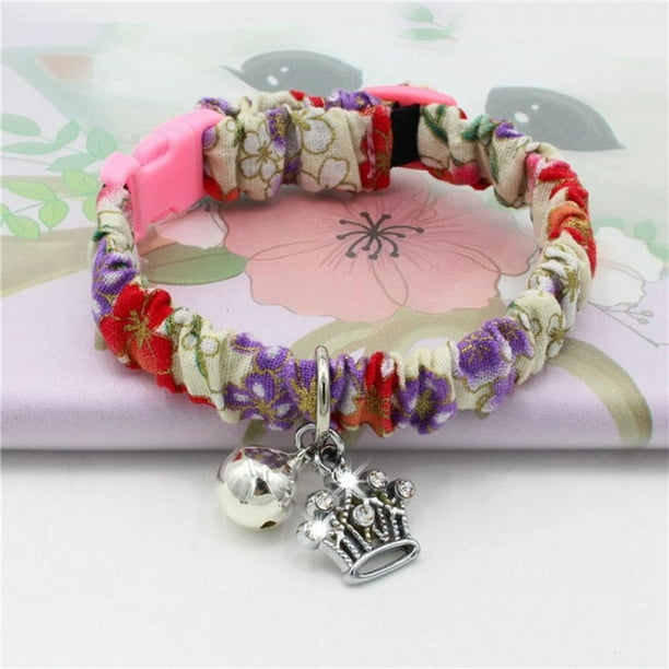 Dog Collar Dog Birthday Jewelry, Cute Flower Cat Collar for Pets Kitten