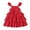 Red, variant on 2T Baby Girls Dress 3T Girls Sleeveless Dress Polka Dots Print Toddler Girls Suspender Dress Green Dress