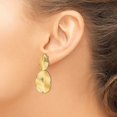 thumbnail image 3 of Auriga Fine Jewelry 14K Yellow Gold Dangle Earrings for Women (L- 1.73 inch, W- 0.82 inch), 3 of 6