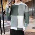 thumbnail image 2 of Suéteres de punto para hombre, ropa popular coreana, suéteres de punto para hombre, suéter holgado de otoño e invierno, jersey tejido Y2k de alta calidad y barato, 2 of 5