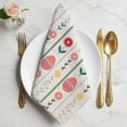thumbnail image 2 of Spring Easter Cloth Napkins, Green Pink Yellow Eggs Floral Botanical Washable and Reusable Dinner Napkins Set of 4, Table Napkin for Kitchen Party Birthday Wedding Hotel Housewarming 20"x20", 2 of 9
