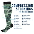 thumbnail image 2 of FORMRS Womens Knee High Socks Casual Long Thick Travel Daily Wear, 2 Pairs, Forest Camouflage Pattern, 2 of 6