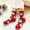 C, variant on Tuscom 4Pcs Flock Christmas Stocking, Small Xmas Sock for Fireplace Mantel Decoration, Plush Cuff Holiday Gift Bag for Candy Toys and Stocking Stuffers, Home Party Festive Decor