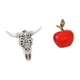 thumbnail image 6 of 2 Pieces Statue Resin Cow Head Wall Decor Ceramic Figurine Smooth Lines for Modern Farmhouse Bedroom Office Cafe, 6 of 8