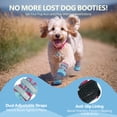 thumbnail image 5 of ROZKITCH 4PCS Dog Boots,Anti-Slip Adjustable Small Dog Shoes for Hot Pavement Hardwood Floors Winter Snow Hiking with Reflective Straps,BluePink,#3, 5 of 9