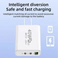 thumbnail image 5 of 40W Fast Usb-C Charger Block Dual Pd Power Adapter Type-C Wall Charger Plug Lot, 5 of 6