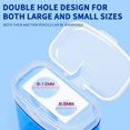 thumbnail image 3 of Cinvoph 12 Pcs Pencil Sharpeners Manual, Dual Holes Multicolored Handheld Pencil Sharpenerwith Lid for Adults Students Home Office, 3 of 9