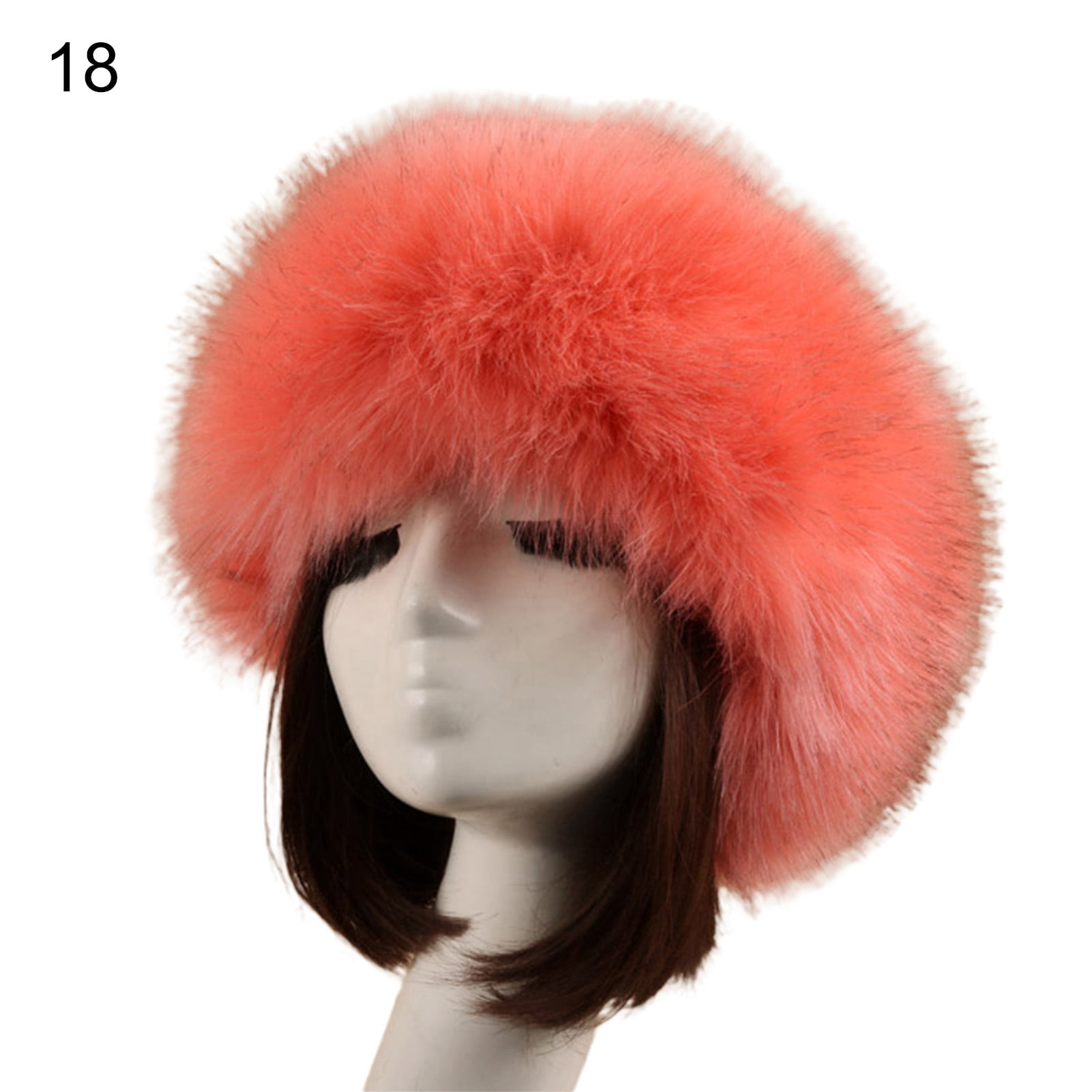 Extra Fluffy Red Faux Hat