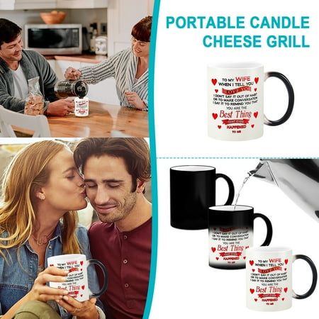 

Qepwscx Valentine s Day Thermal Color Change Ceramic Mug Best Holiday Gift Coffee Cup Clearance