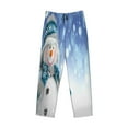 thumbnail image 4 of Balery Men'S Christmas Snowman In The Snow Pants,Sleepwear Pants,Pajama Pants,Pj Bottoms Drawstring And Pockets-Small, 4 of 9