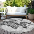thumbnail image 6 of Addison Rugs Chantille Indoor/Outdoor Transitional Animal Gray Washable Round Rug, 8' x 8', 6 of 6