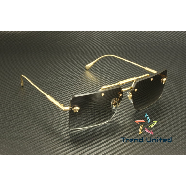 NEW VERSACE SUNGLASSES VE2245 1002/73 GOLD WOMEN EYEWEAR VE2245 100273 Versace VE2245 1002/S Sunglasses Gold/Fuchsia Rectangle  main image 3