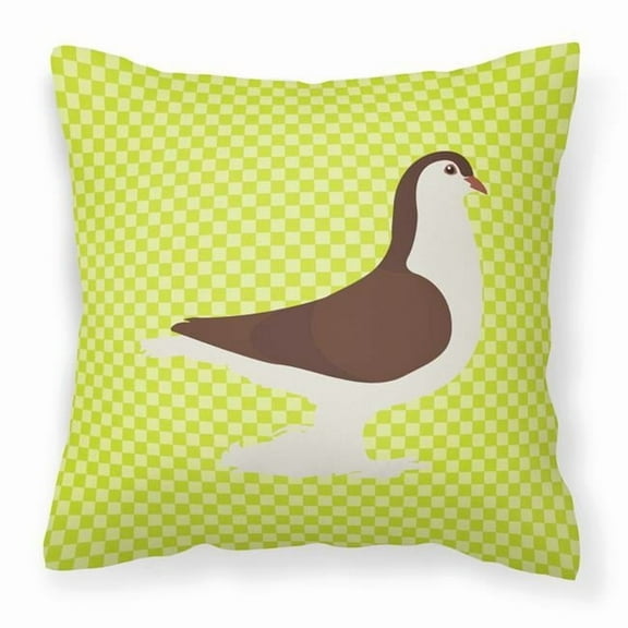 Carolines Treasures BB7769PW1414 Large Pigeon Green Fabric Decorative Pillow, 14 x 14 in.