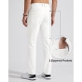 thumbnail image 4 of Mens Golf Pants Stretch Work Dress Pants 30"/32" Quick Dry Lightweight Casual Comfy Trousers with 3 Pockets, 4 of 7
