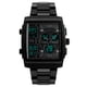 thumbnail image 1 of Reloj de pulsera analógico-digital deportivo militar cuadrado grande para hombre, resistente al agua, para exteriores (negro), 1 of 8