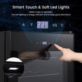 thumbnail image 6 of Wine Cooler Refrigerator 24 Bottles Compressor Freestanding Beverage Wine Fride For Red, White, Champagne or Sparkling Wine 40°F to 65°F Digital Temperature Control Full Glass Door, 6 of 9