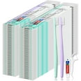 thumbnail image 1 of REJODA-Disposable Toothbrushes, Toothbrush And Toothpaste, Toothbrush And Toothpaste Travel, Comes With Floss Picks, Individually Packaged, 2 Colors, Suitable For Hotel, Home, Camping, Travel (PACK-1, 1 of 4