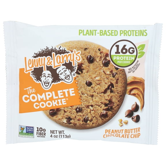 Pack of 12, Lenny & Larrys The Complete Cookie – Peanut Butter Chocolate Chip, 4 oz