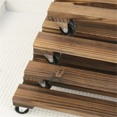 thumbnail image 5 of Flower Pot Tray, Potted Plant Stand, Rack, Bonsai Round Wheel Flower Pot, Wooden Stand, 5 of 5