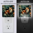 thumbnail image 2 of Fox LED Square Night Light - Compact and Energy Efficient Illumination for Bedrooms and Bathrooms - Plug-in Wall Lamp with Auto Sensor, 2 of 6