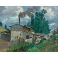 thumbnail image 2 of Armand Guillaumin 24x20 Gold Ornate Framed and Double Matted Museum Art Print Titled - The Edges of the Bievre (1875), 2 of 4